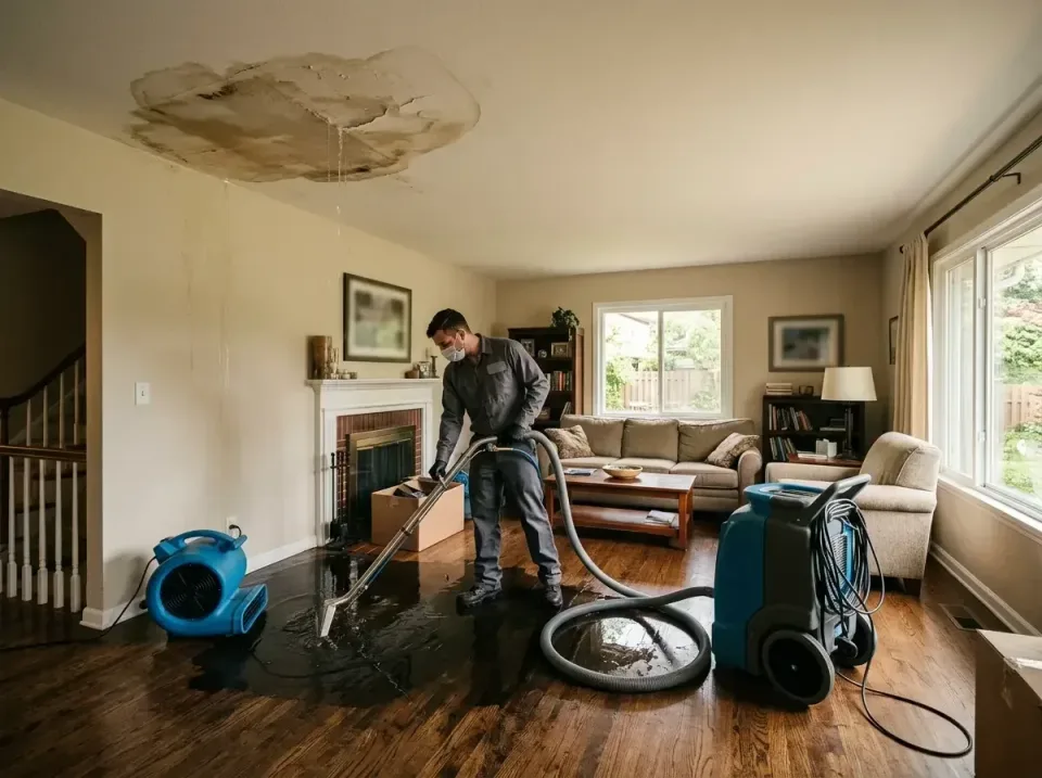 attic-pipe-burst-ceiling-drip-008 — frequently asked questions, Water Damage Restoration & Carpet Care in Middleton, WI
